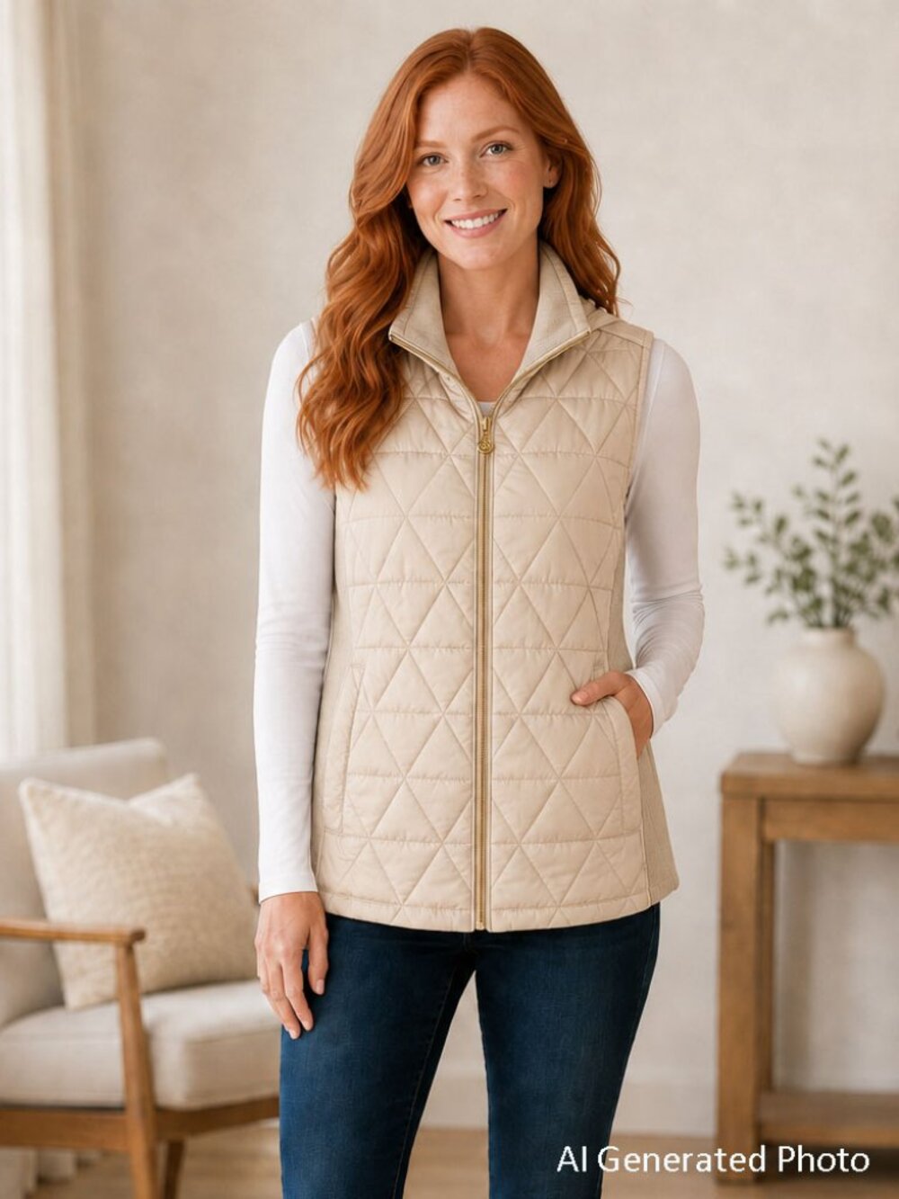 Andrew Marc Puffer Vest Jacket Size Medium